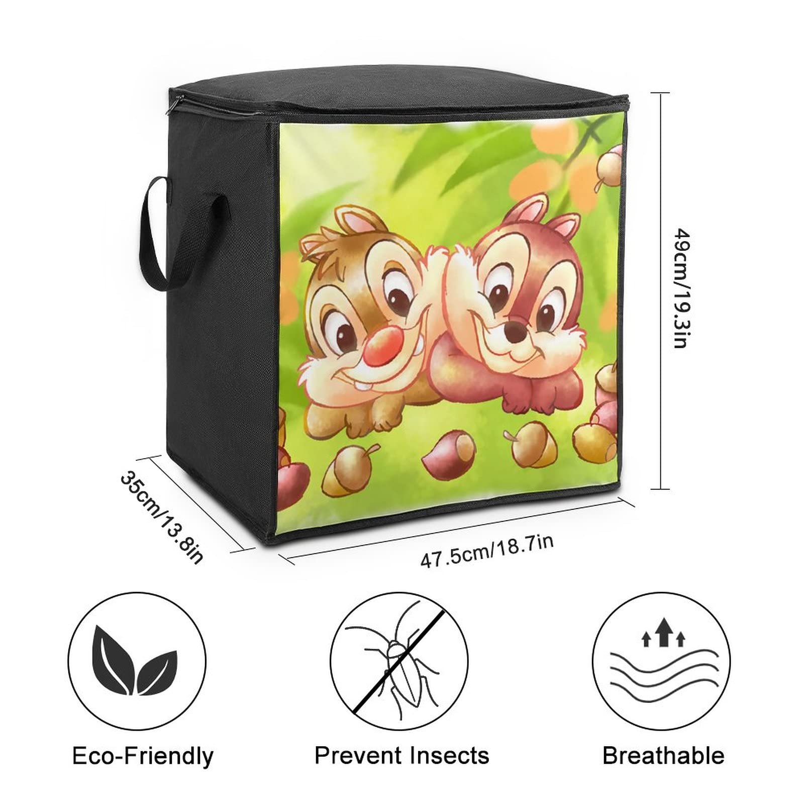 Amazon｜チップとデール1 掛け布団収納ケース キルト収納袋 布団収納